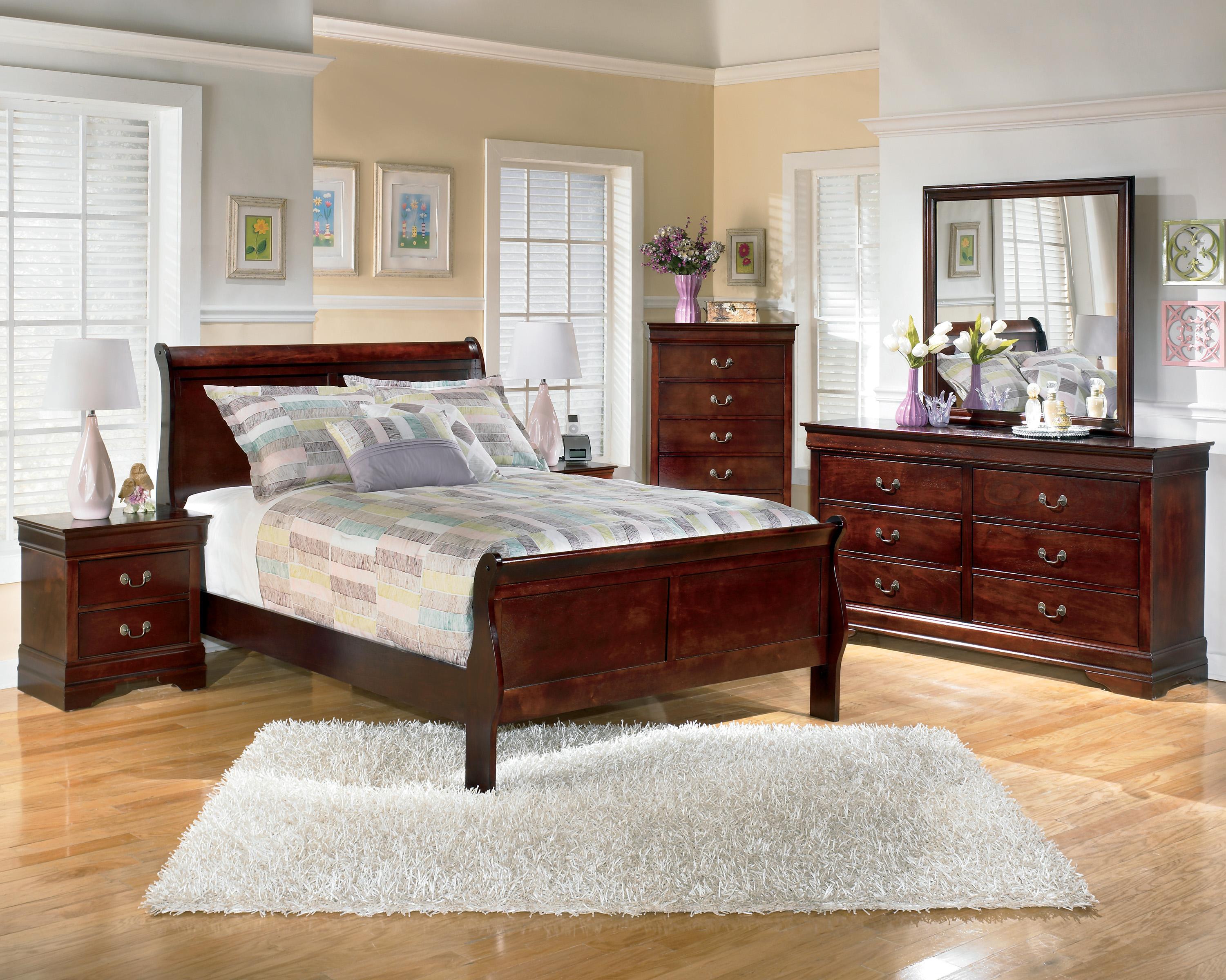 Ashley exquisite twin sleigh bed clearance